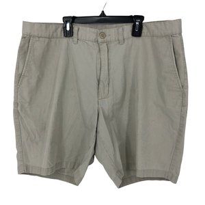 Patagonia Shorts Size 38 Mens Organic Cotton Chino Flat Front Khaki